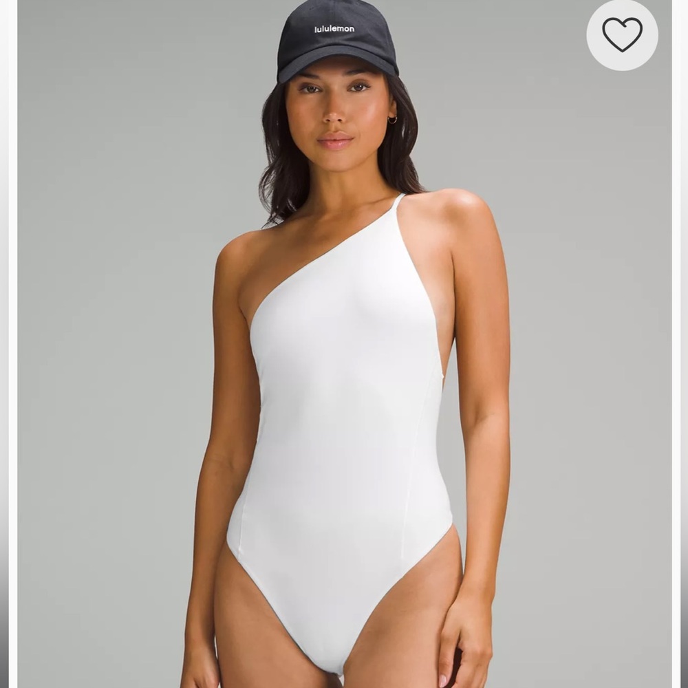 SOLD||Lululemon Wundermost Ultra-Soft Nulu One-Shoulder Spaghetti-Strap Bodysuit - Picture 1 of 8